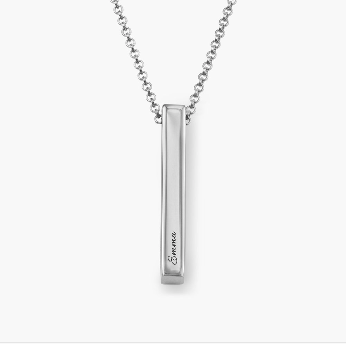 Personalised Pillar Bar Necklace