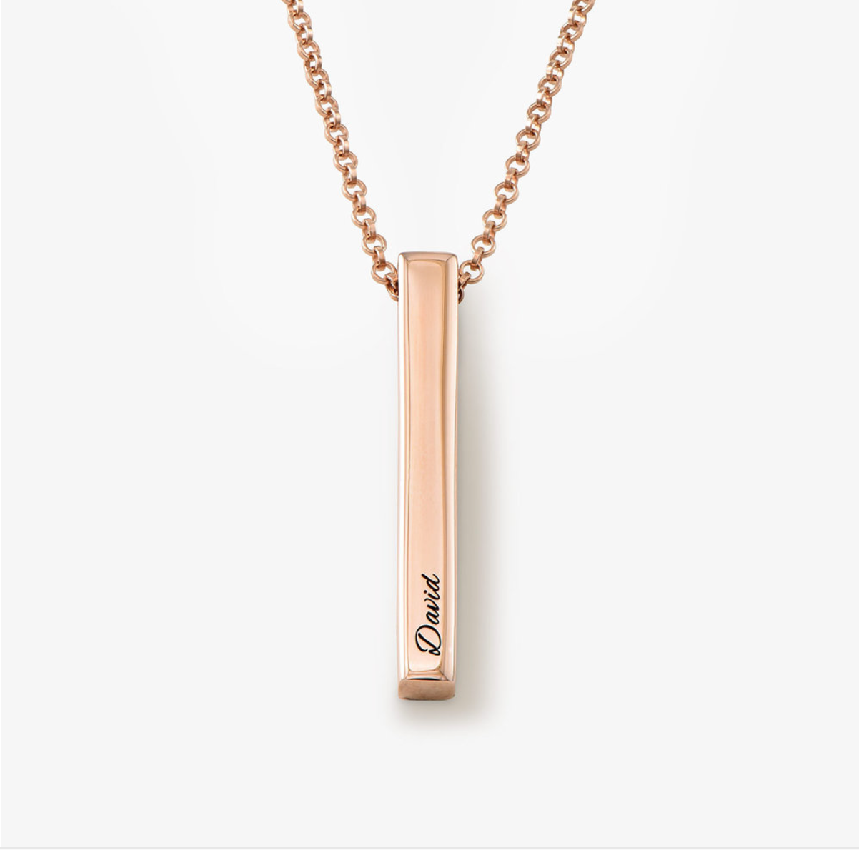 Personalised Pillar Bar Necklace