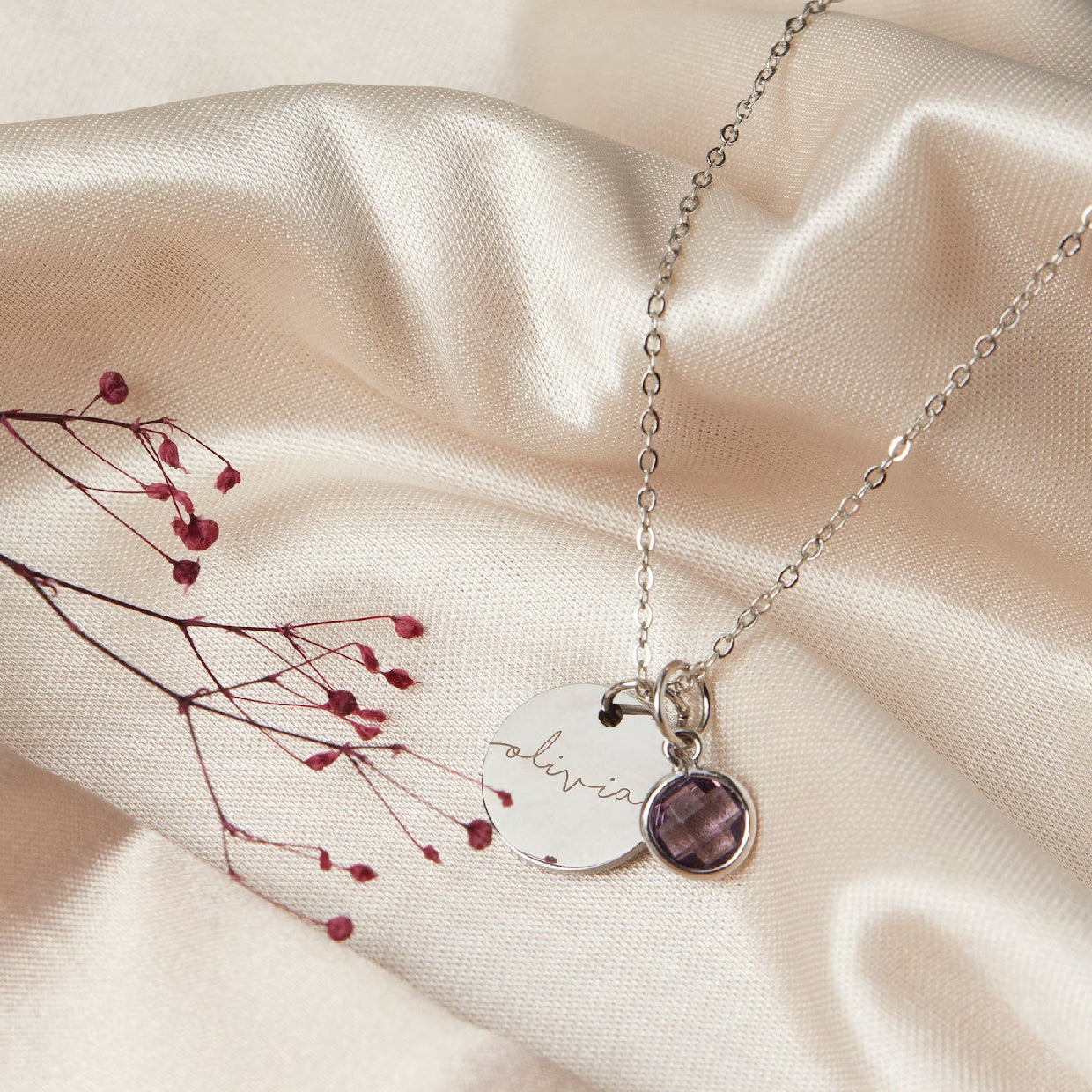 Personalised Birthstone Necklace
