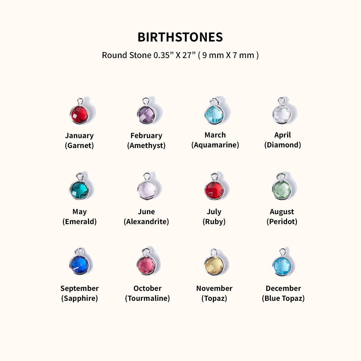Personalised Birthstone Necklace