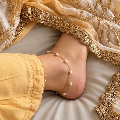 Real Freshwater Pearl Anklet