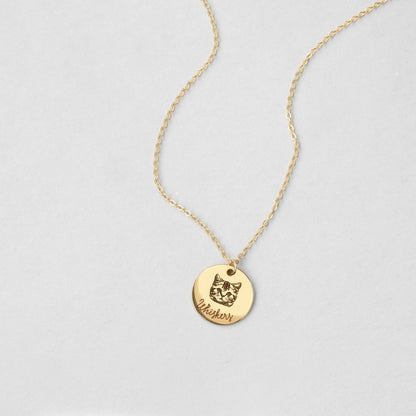 Mimi Pet Portrait Personalized Necklace
